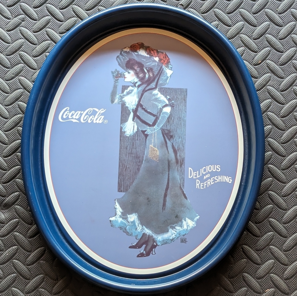 Coca Cola Calendar Girl Tray